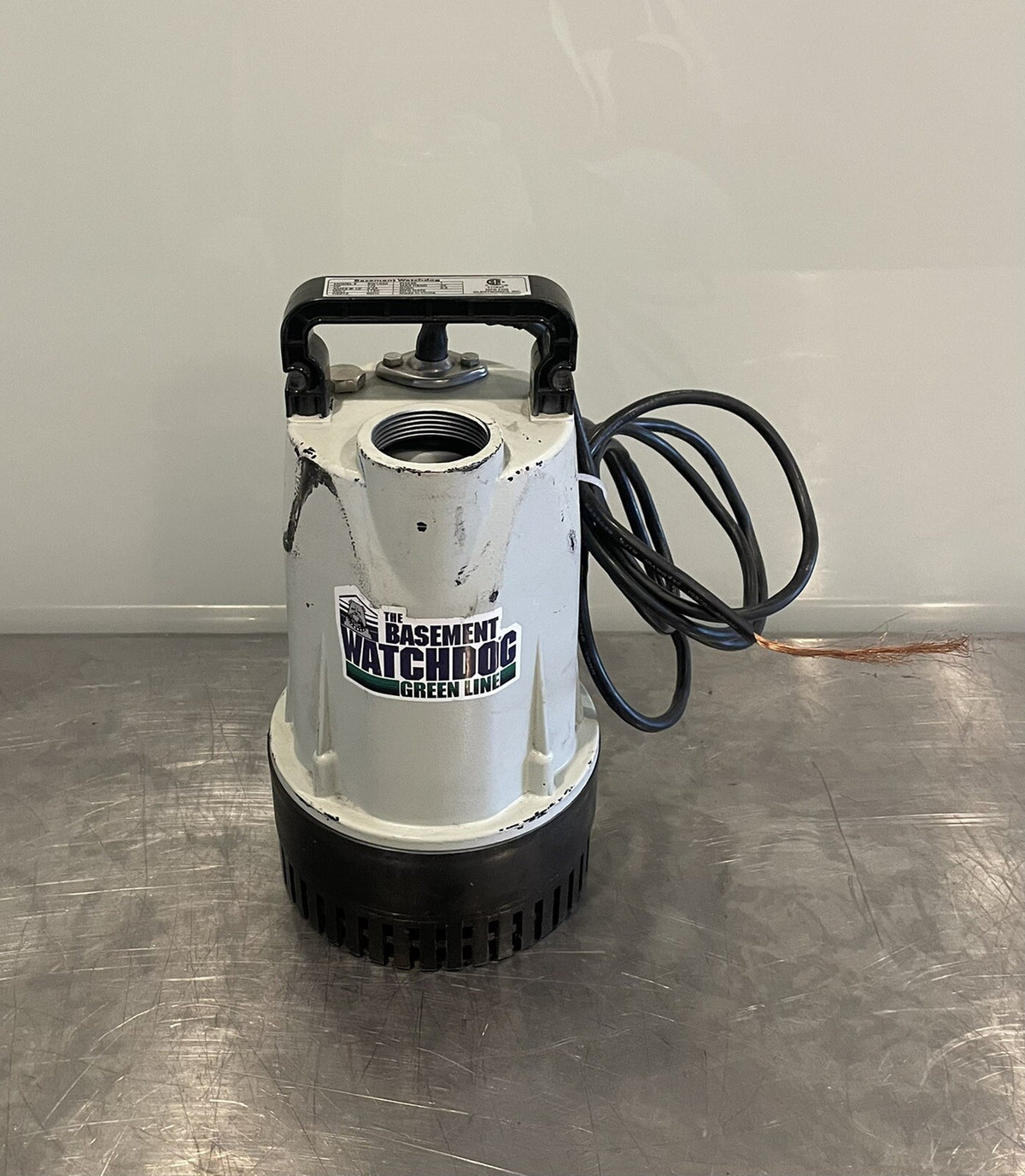 Basement Watchdog BW1050 Sump Pump 1/2HP Damaged Cord NEW! FREE SHIPPING!