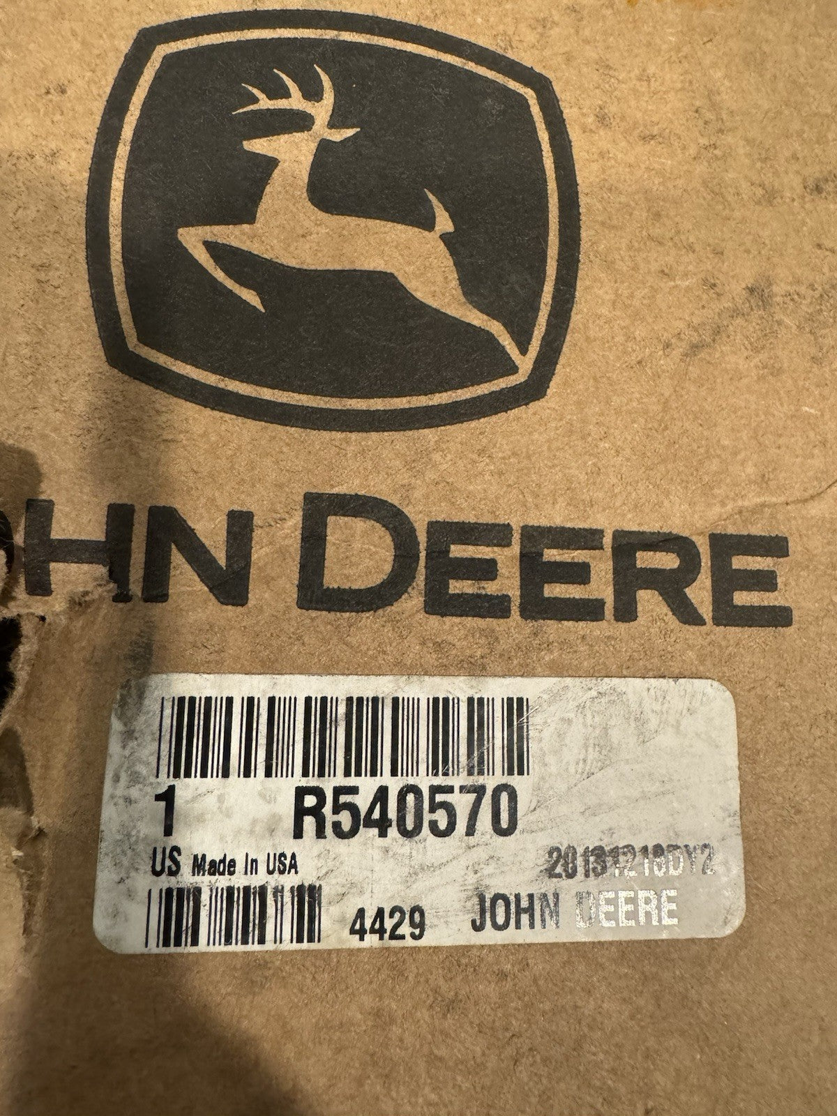 John Deere R540570 Pipe Genuine NEW IN BOX! FREE SHIPPING!