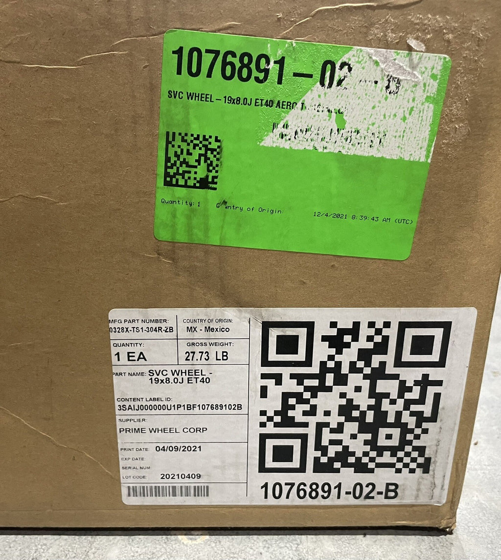 Tesla 1076891-02-B SVC Wheel 19X8 0J ET40 Aero Rim NEW! FREE SHIPPING!