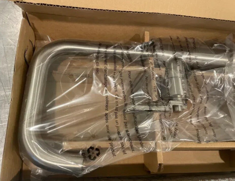 Brizo 61054LF-SS Litze Square Spout Bar Faucet Industrial Handle Stainless NEW!