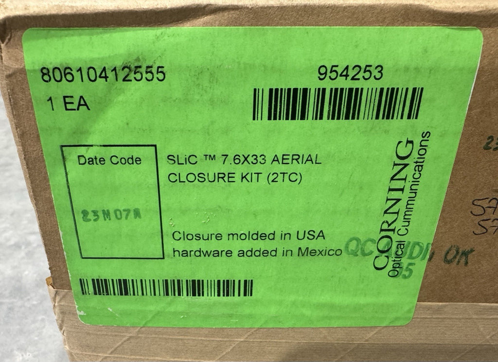 Corning 80610412555 Slic 7.6x33 Aerial Closure Kit 2TC NEW IN BOX! FREE SHIPPING