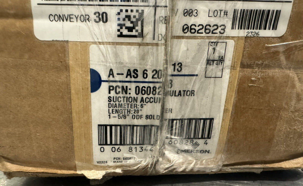 Emerson 060828 Suction Accumulator A-AS-62013 NEW IN BOX! FREE SHIPPING!
