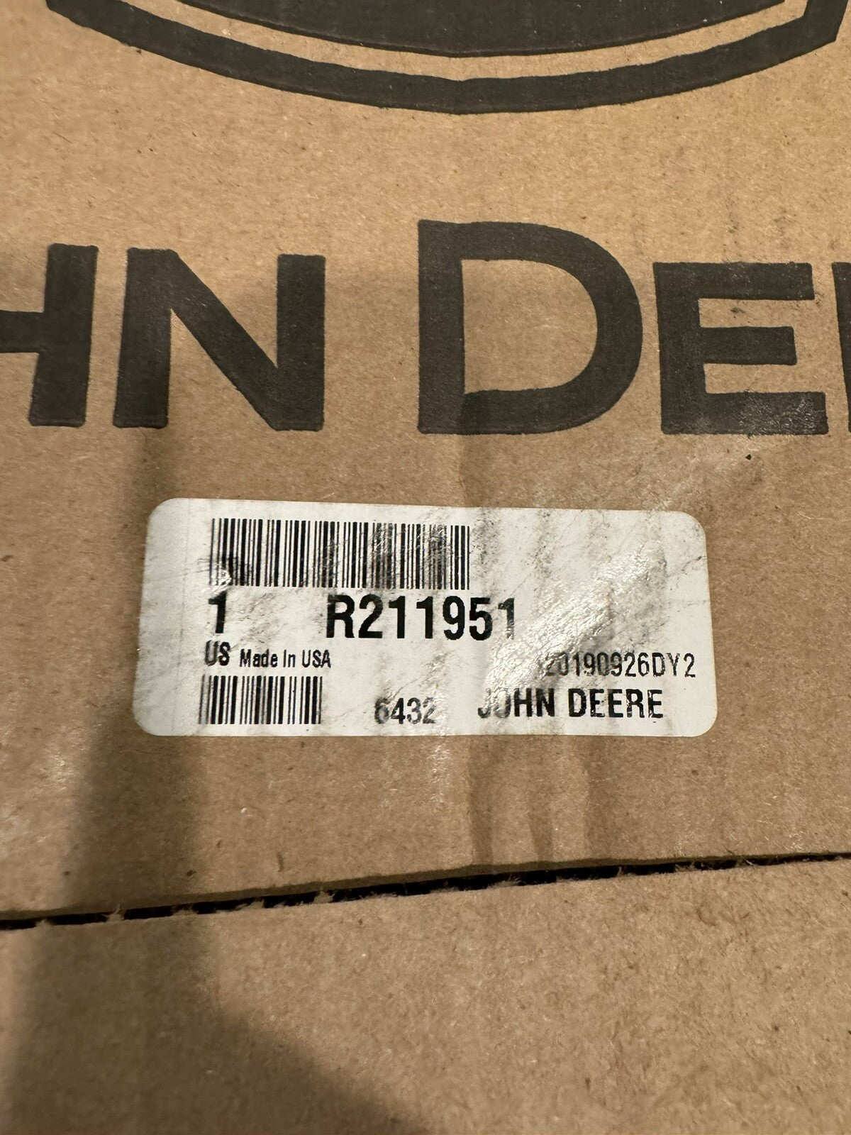 John Deere R211951 Genuine Brake Plate NEW IN BOX! FREE SHIPPING!