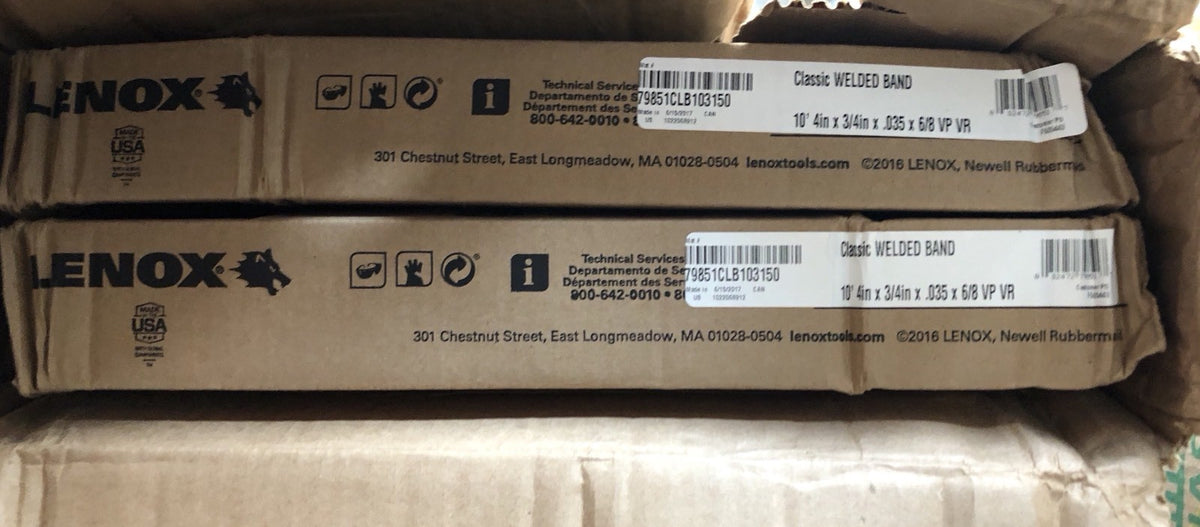 Lennox 79851CLB103150 Classic Bandsaw Blades (2) 10’4”x3/4”x.035 NEW IN BOX