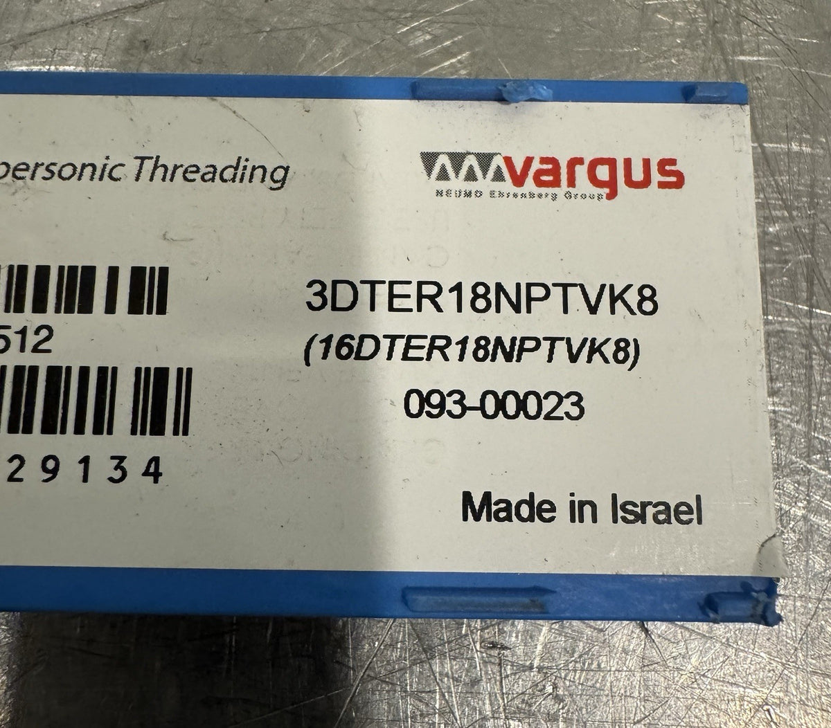 Mach TT 3DTER18NPTVK8 Laydown Threading Inserts Carbide 10 PACK NEW! SHIPS FREE!