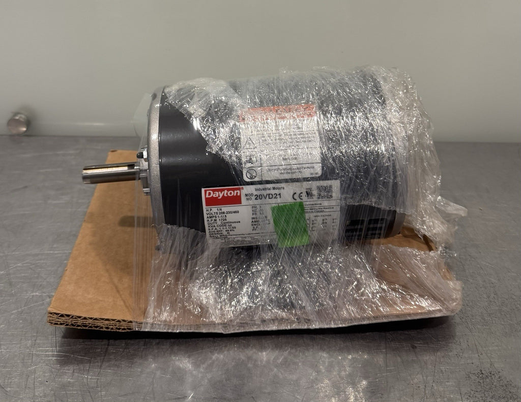 Dayton 20VD21 Motor 1/4 HP 1725 RPM 208-230/460V 3PH NEW IN BOX! FREE SHIPPING!