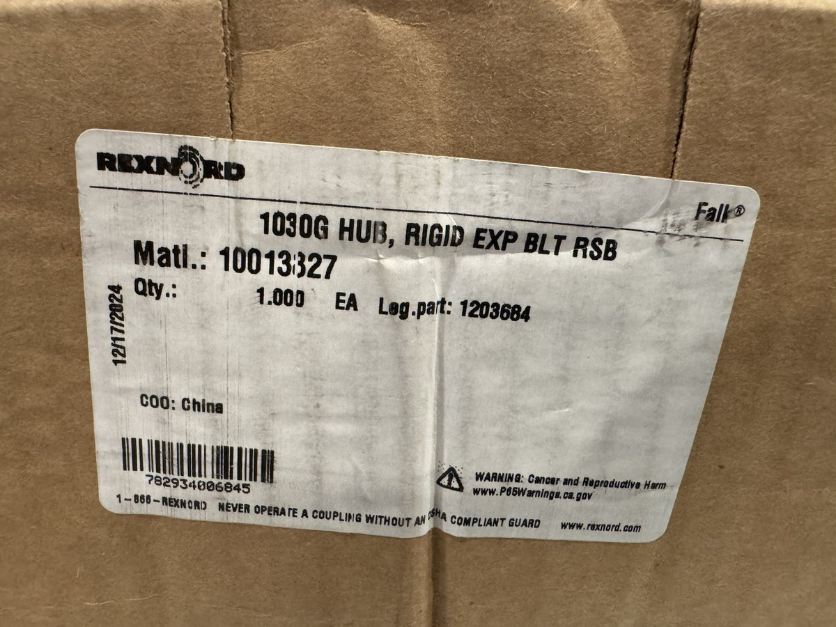 Rexnord 10013827 1030G Hub Rigid EXP BLT RSB NEW ON BOX! FREE SHIPPING!