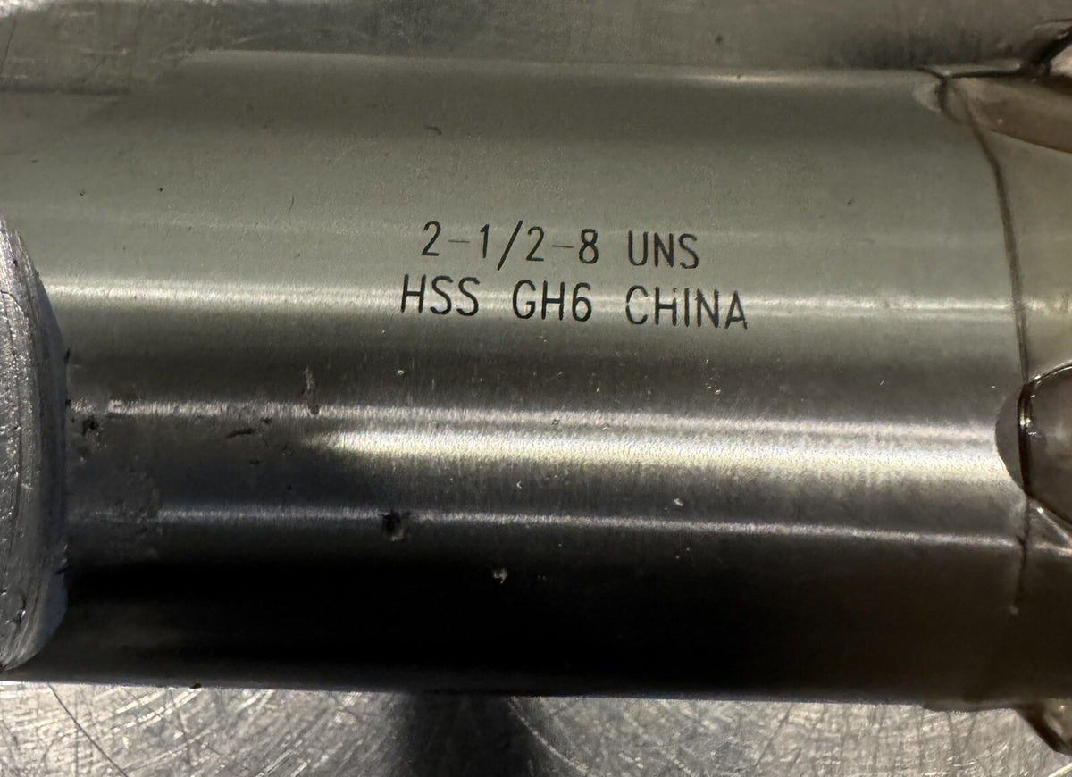 04884037 Straight Flute Tap 2-1/2-8 UNS Bottoming Chamfer NEW! FREE SHIPPING!