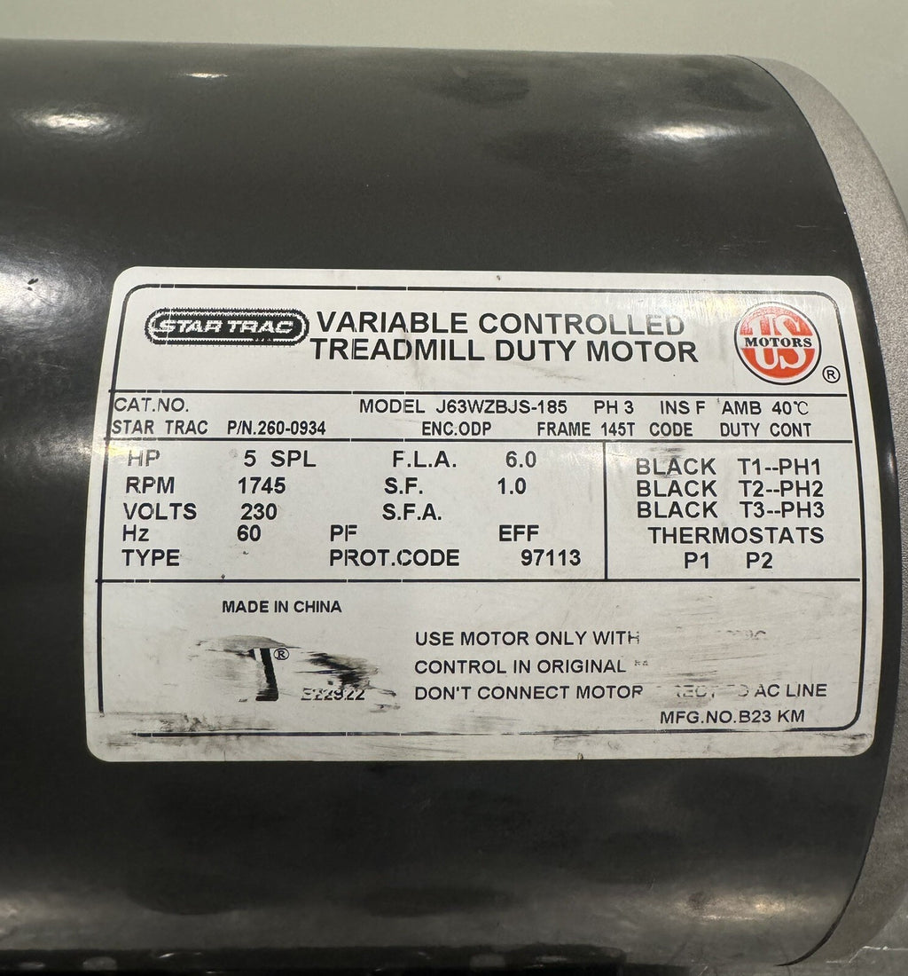 Star Trac 270-0934 Treadmill Drive Motor J63WZBJS-185 NEW! FREE SHIPPING!