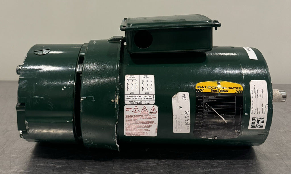 Baldor VEBM3558T-D Electric Brake Motor 2HP 230/460V NEW! FREE SHIPPING!