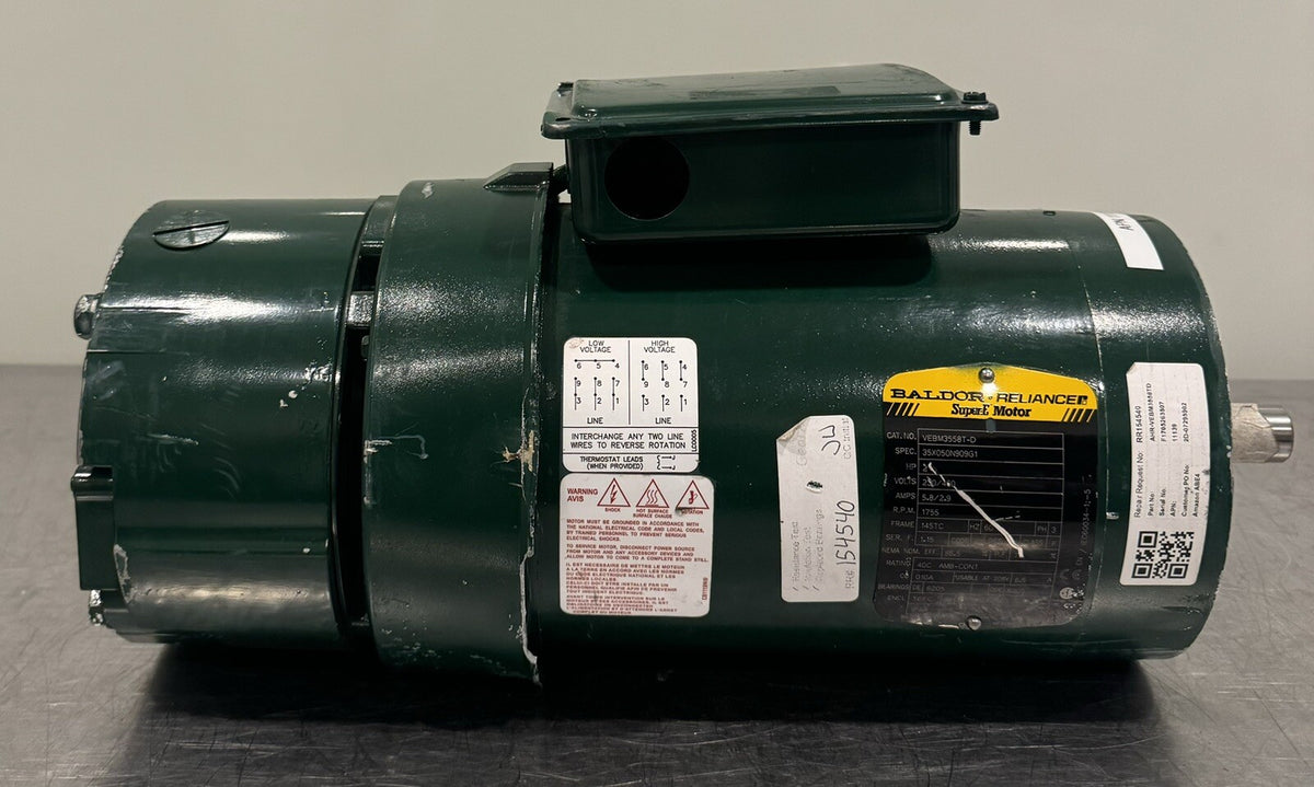 Baldor VEBM3558T-D Electric Brake Motor 2HP 230/460V NEW! FREE SHIPPING!