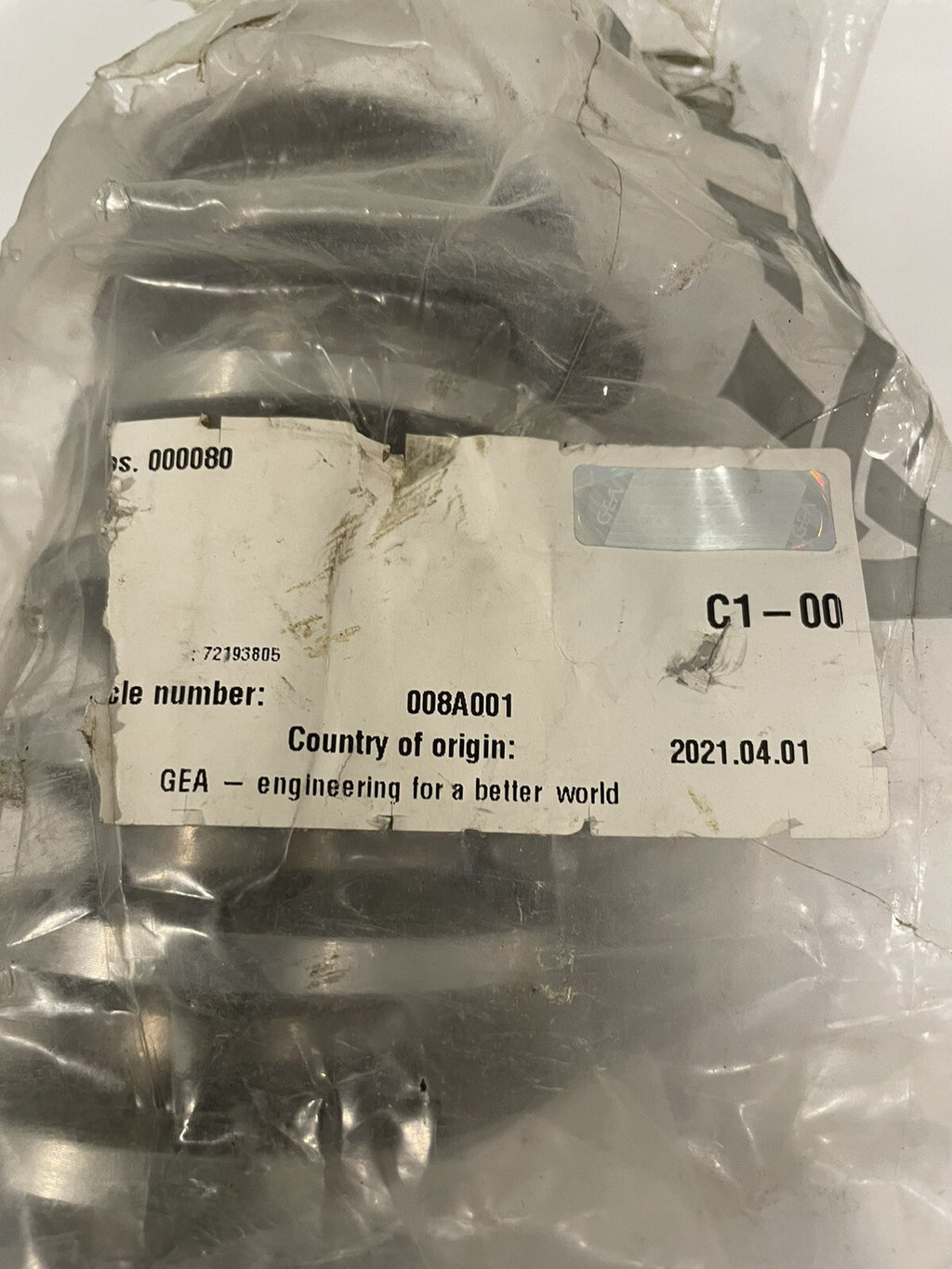 GEA 008A001 Worm Gear Shaft ASSY NEW! FREE SHIPPING!