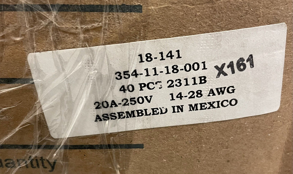 Cinch 18-141 Terminal Block 20A 250V 14-28AWG 2 Row 18 Position NEW!