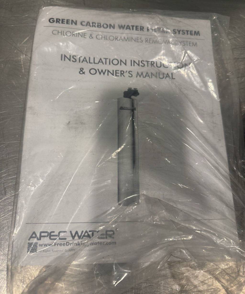Apec Water Green-Carbon-15-FG Whole House Water Filter TANK-1054 NEW IN BOX!