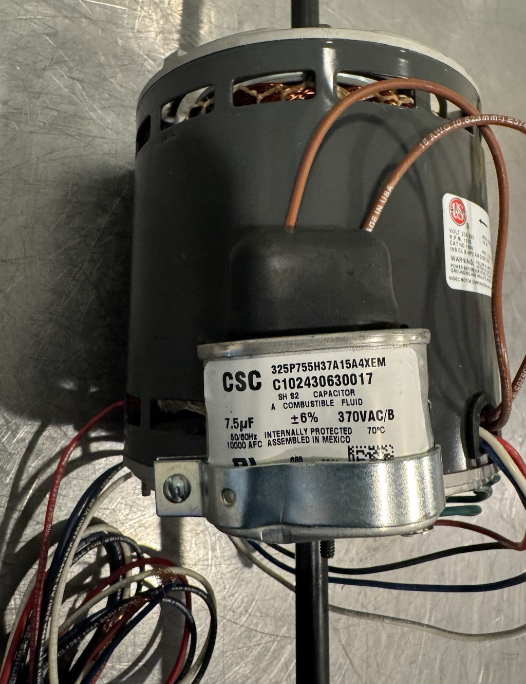 US Motors K55HXDUT-1259 3/4HP 1PH 1075 RPM Blower Motor NEW! SHIPS FREE!