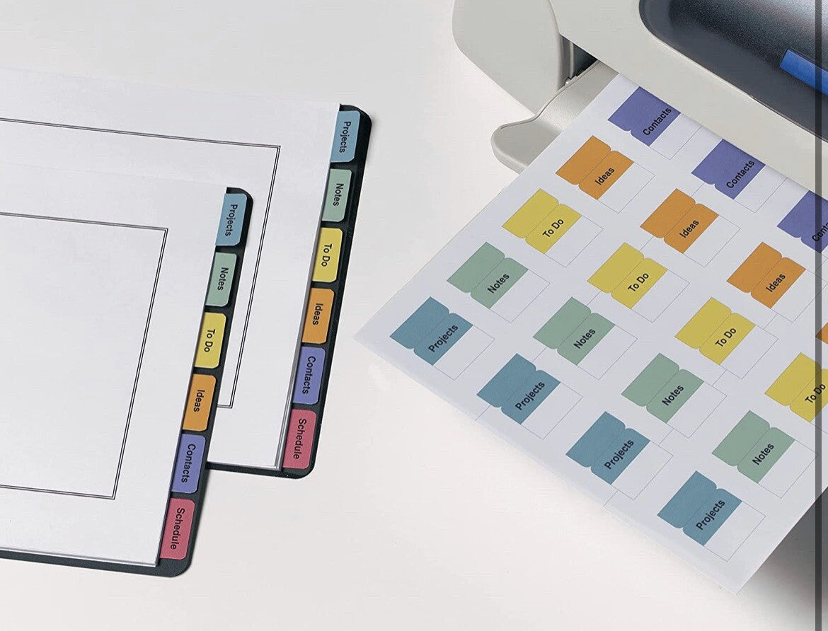 Avery 16281 Printable Self Adhesive Tabs Multi Colored 1-1/4” PACK OF 96 NEW!