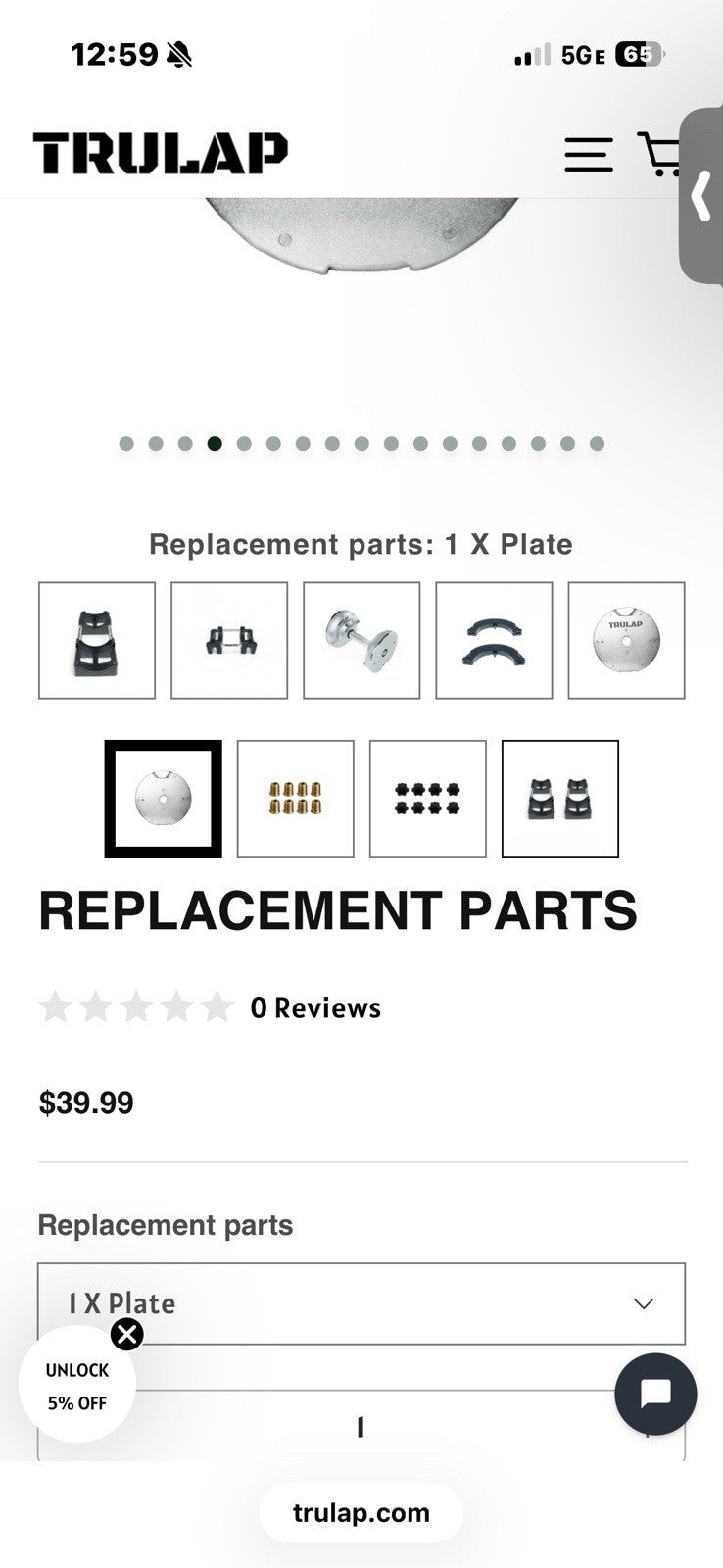 Trulap 15# 384-2 Replacement Plates 12 PACK NEW IN BOX! FREE SHIPPING!