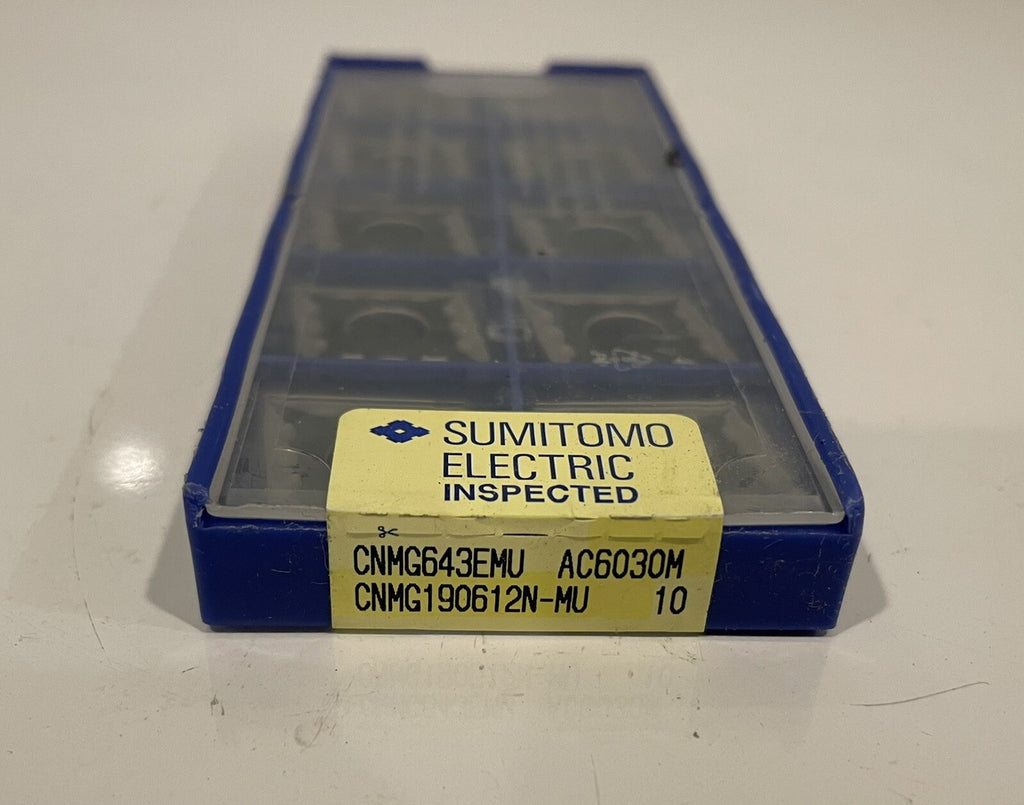 Sumitomo CNMG190612N-MU Carbide Insert 10 PCK AC6030M NEW! SHIPS FREE!