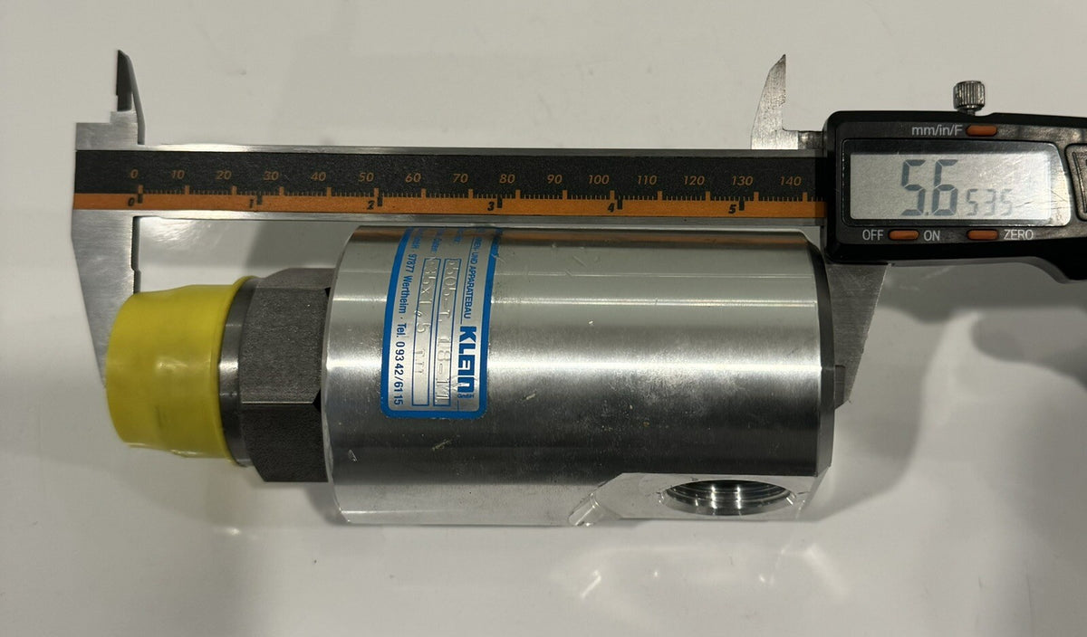 Klein GMBH 6505-L 18-11 M35x1.5 LH Hydraulic Valve Pressure Intensifier NEW!