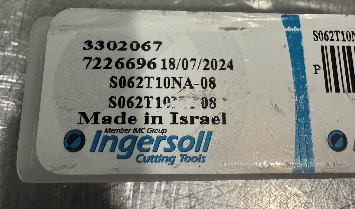 Ingersoll 3302067 Chipsurfer Component S062T10NA-08 NEW IN CASE! FREE SHIPPING!