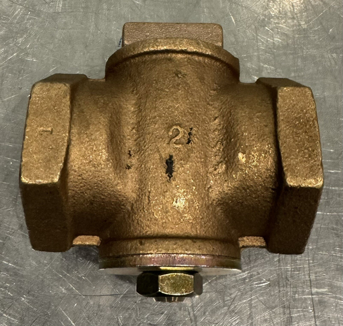 McDonald 4210-491 2” Brass Shutoff Gas Plug Valve NEW! FREE SHIPPING!