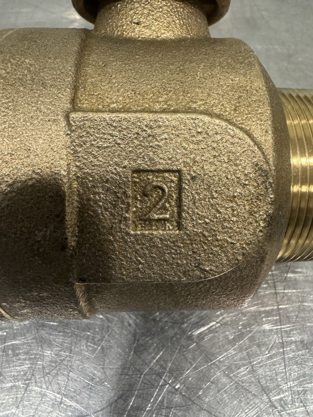 Mueller 2” Curb Valve Brass Threaded Male NEW! FREE SHIPPING!