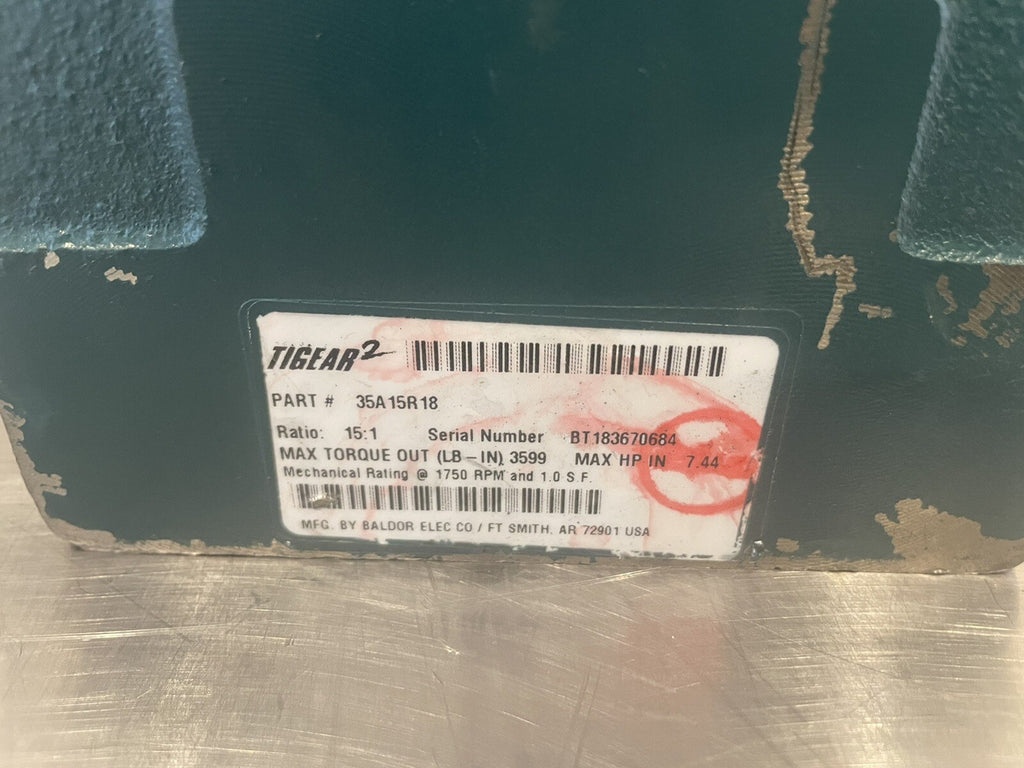 Dodge 35A15R18 Tigear2 Gear Speed Reducer 15:1 NEW! FREE SHIPPING!