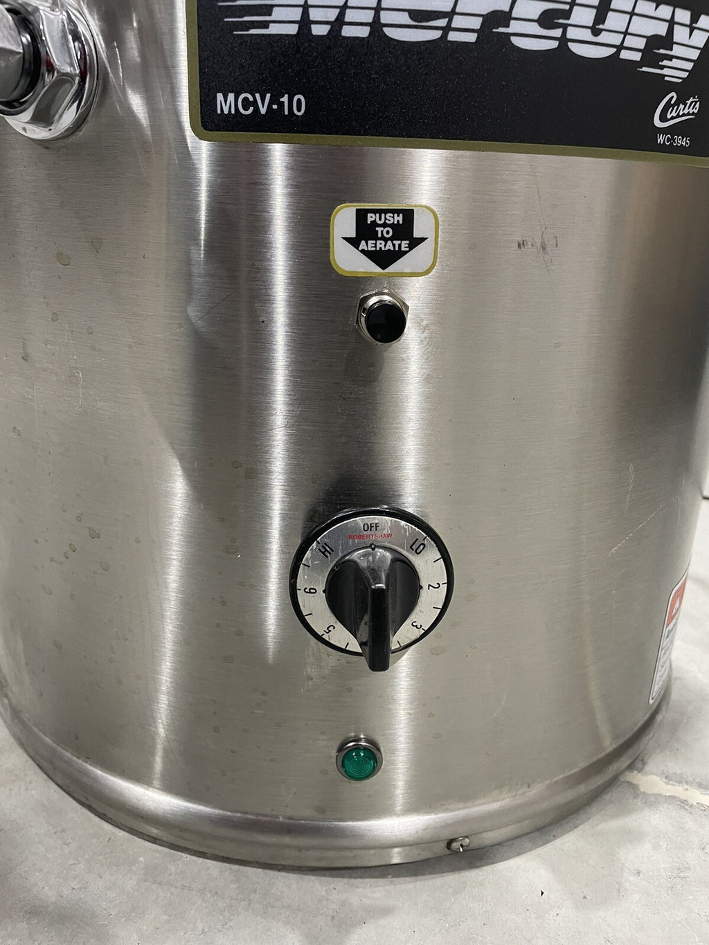 Curtis MCV-10 Coffee Dispenser Mercury 10 Gallon Dual Service FREE SHIPPING!
