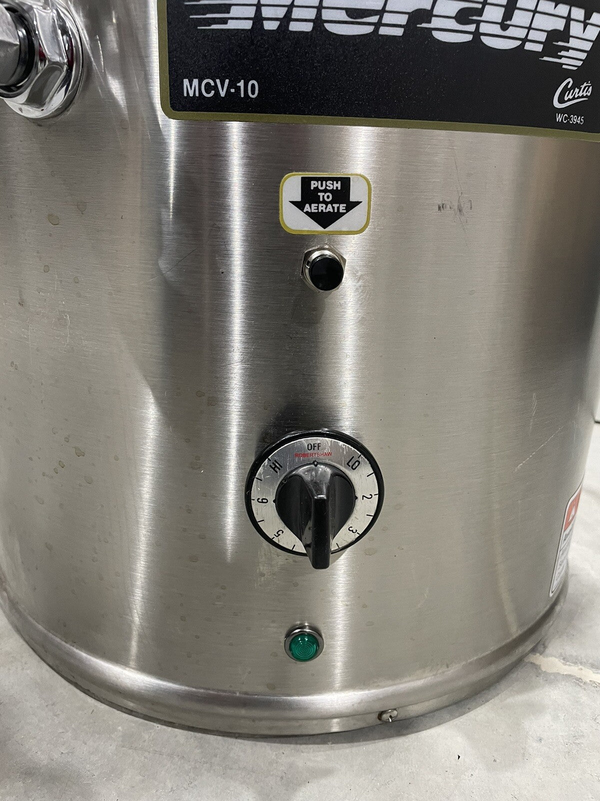 Curtis MCV-10 Coffee Dispenser Mercury 10 Gallon Dual Service FREE SHIPPING!