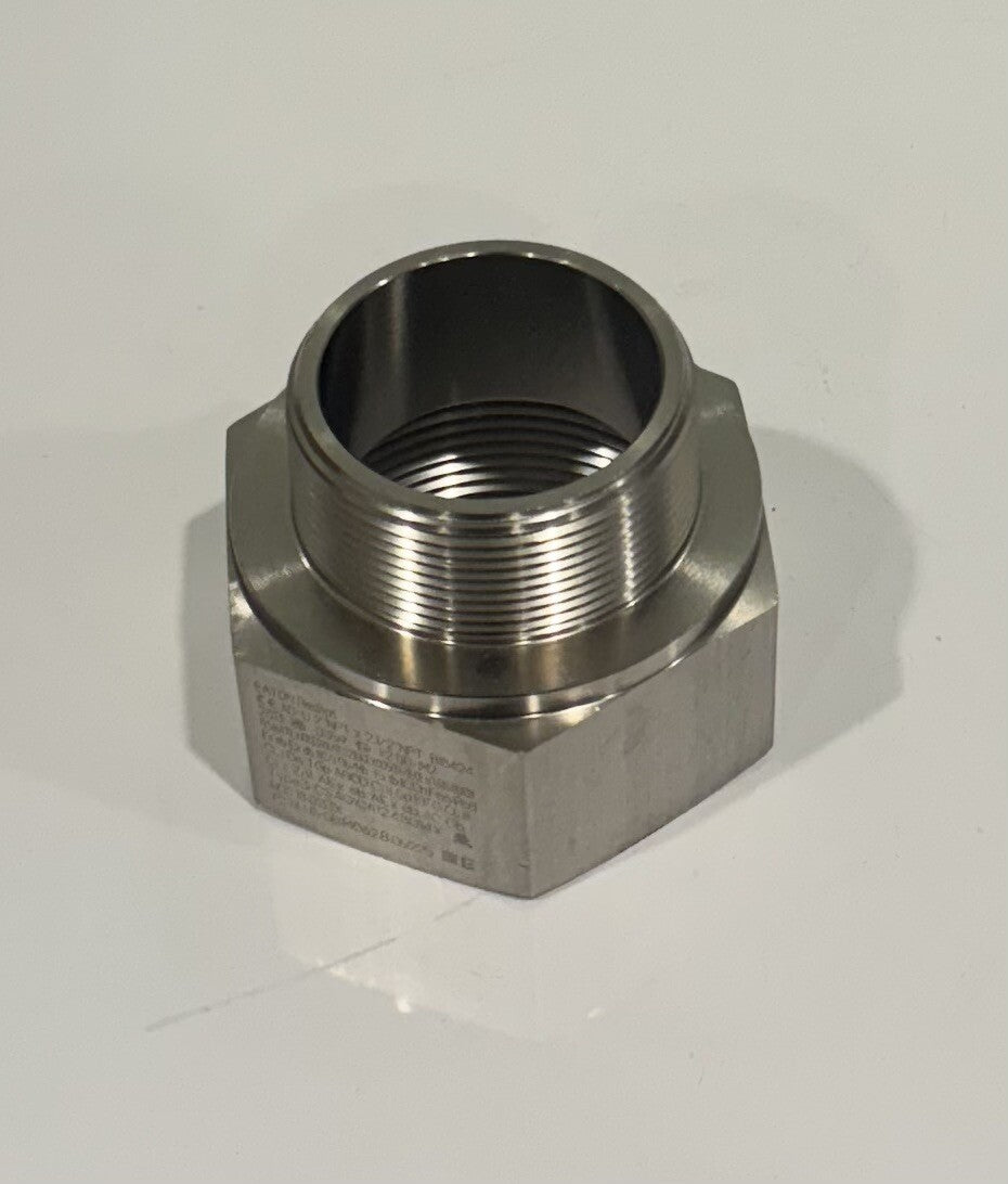 Eaton Crouse Hinds ADU113435 2” NPT X 2.5” NPT Nickel Plated Brass Fitting NEW!