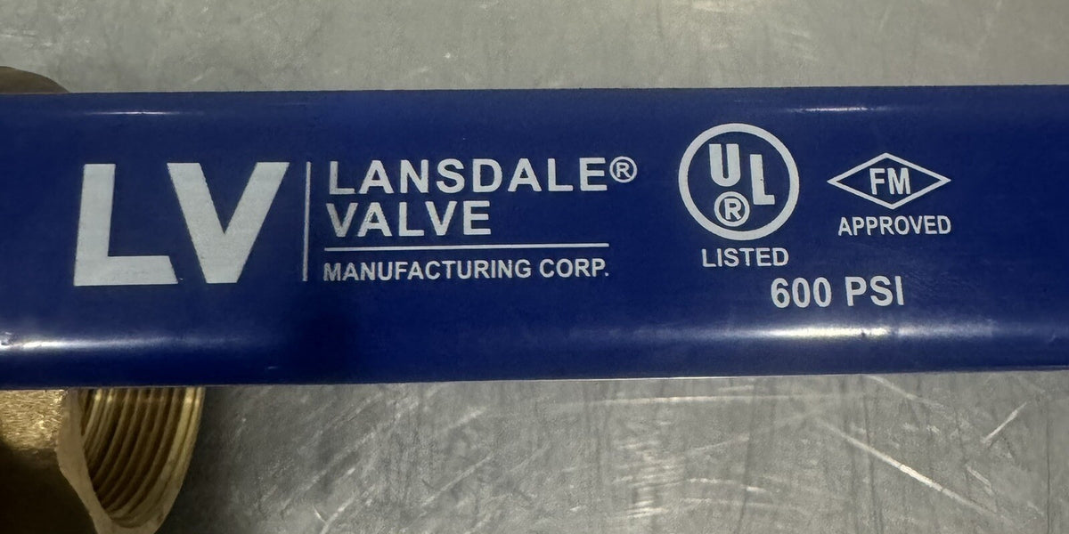 Lansdale 2” 600 WOG Brass Ball Valve BRS12SG NEW! FREE SHIPPING!