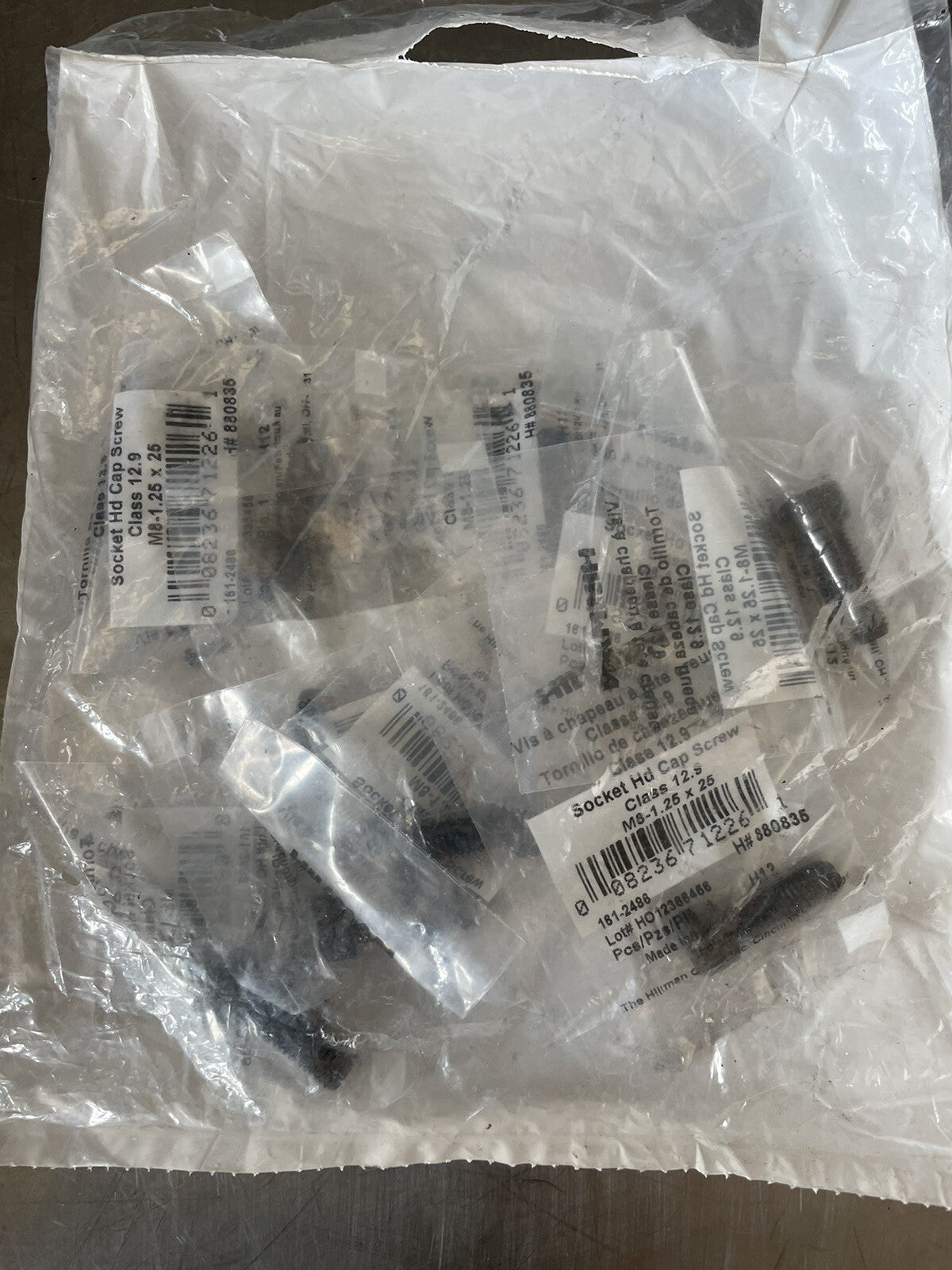 Hillman 880835 Socket Head Cap Screw 10 PACK M8-1.25x25 NEW! FREE SHIPPING!