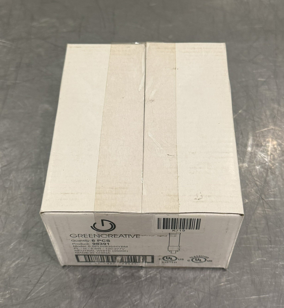 Green Creative 98391 LED Bulb 5.5W 3500K 6 PACK PL-H-5.5W-120-277V NEW!