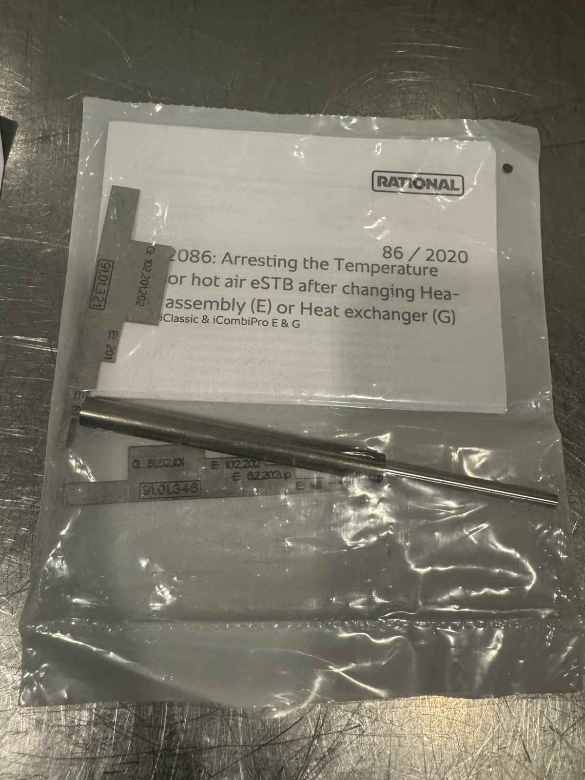 Rational 40.06.112S Temperature Sensor Probe ESTB HA NEW! FREE SHIPPING!