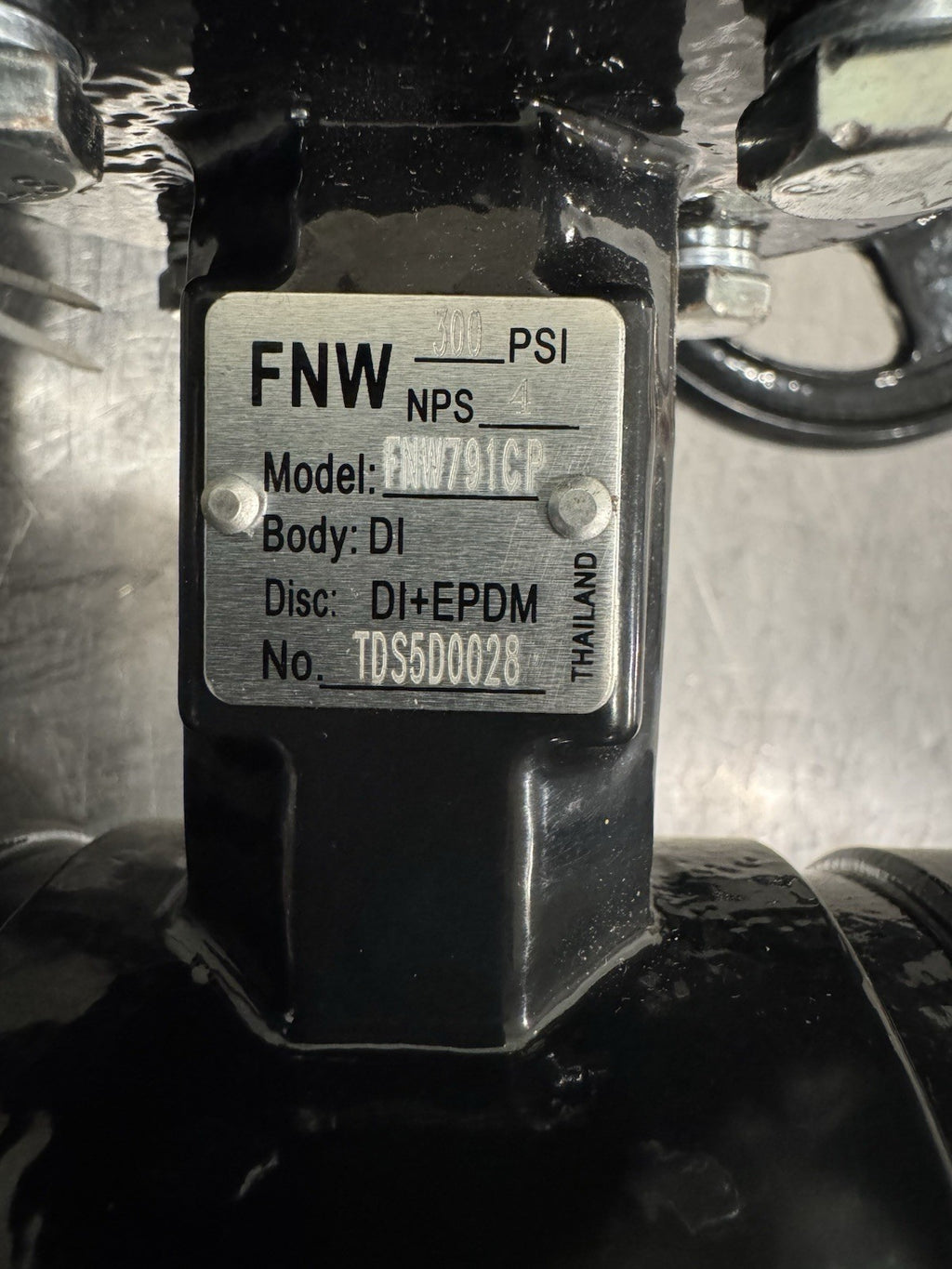 FNW FNW791CP 4 in. Ductile Iron Grooved Gear Operator Butterfly Valve Figure 791