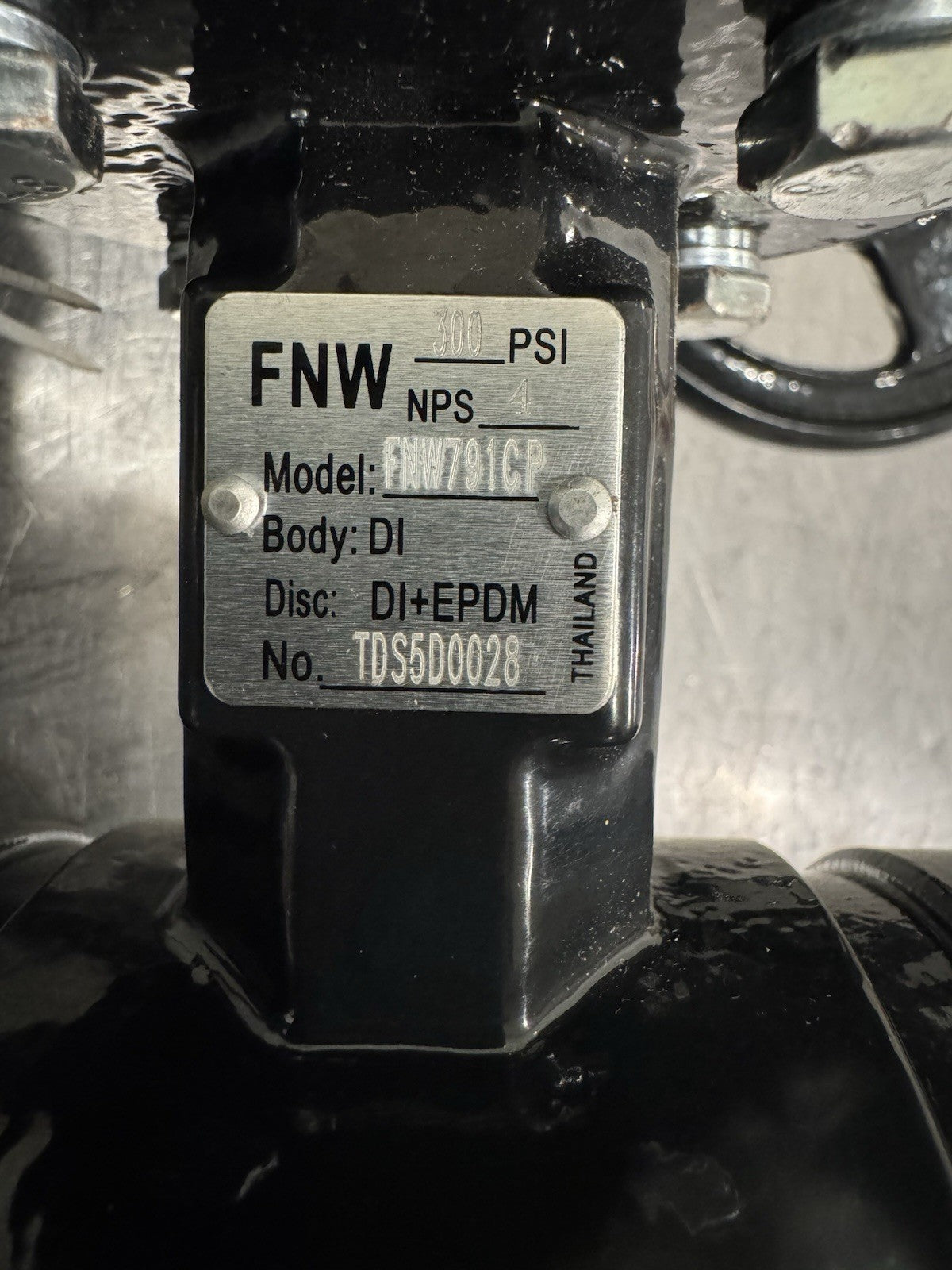 FNW FNW791CP 4 in. Ductile Iron Grooved Gear Operator Butterfly Valve Figure 791
