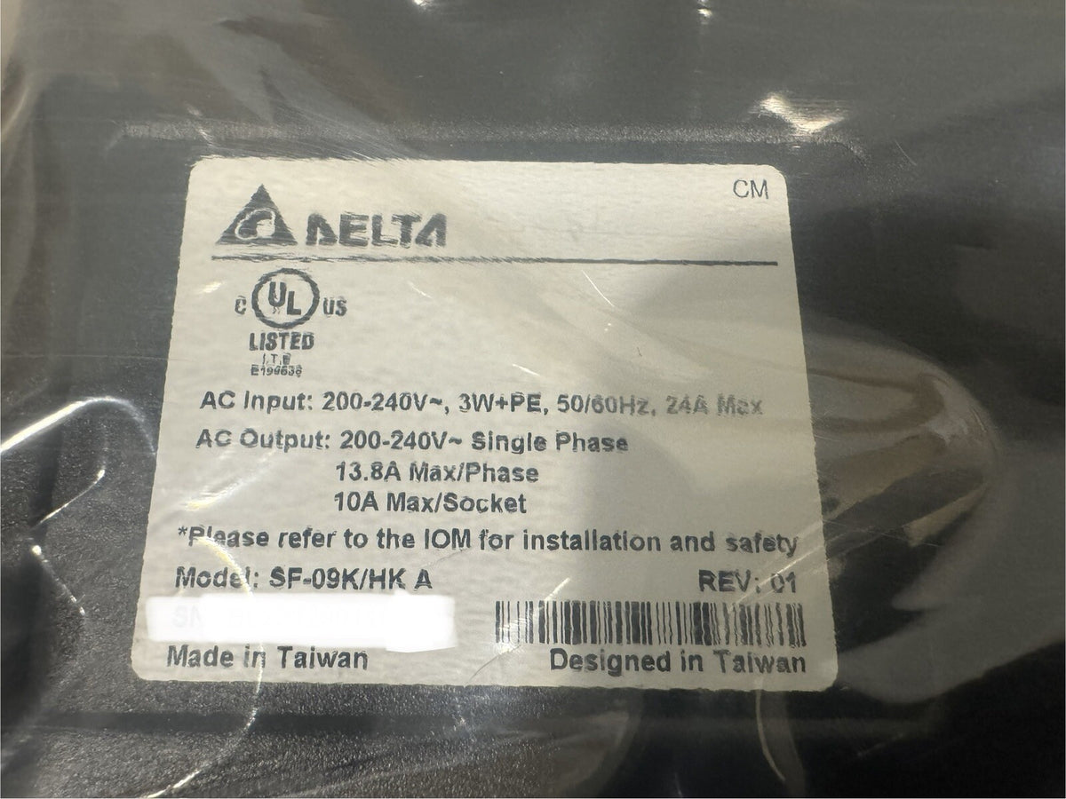 Delta SF-09K/HK A-S Power Distribution Unit 1PH 200-240V NEW! FREE SHIPPING!