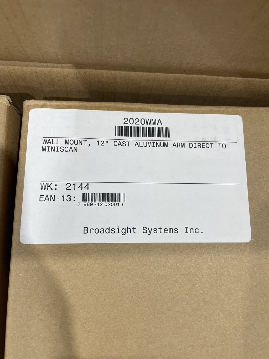 Optex 2020WMA Wall Mount Arm For RLS-2020 Laser Scan Detector NEW! FREE SHIPPING