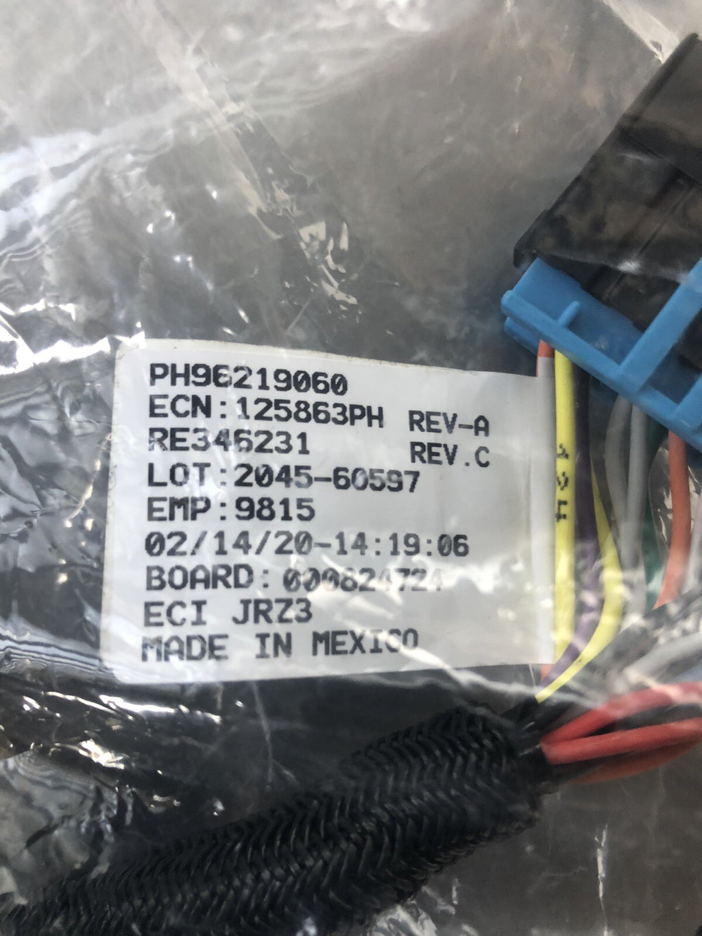 John Deere RE346231 Genuine Turn Signal Wire Harness NEW!! FREE SHIPPING!!