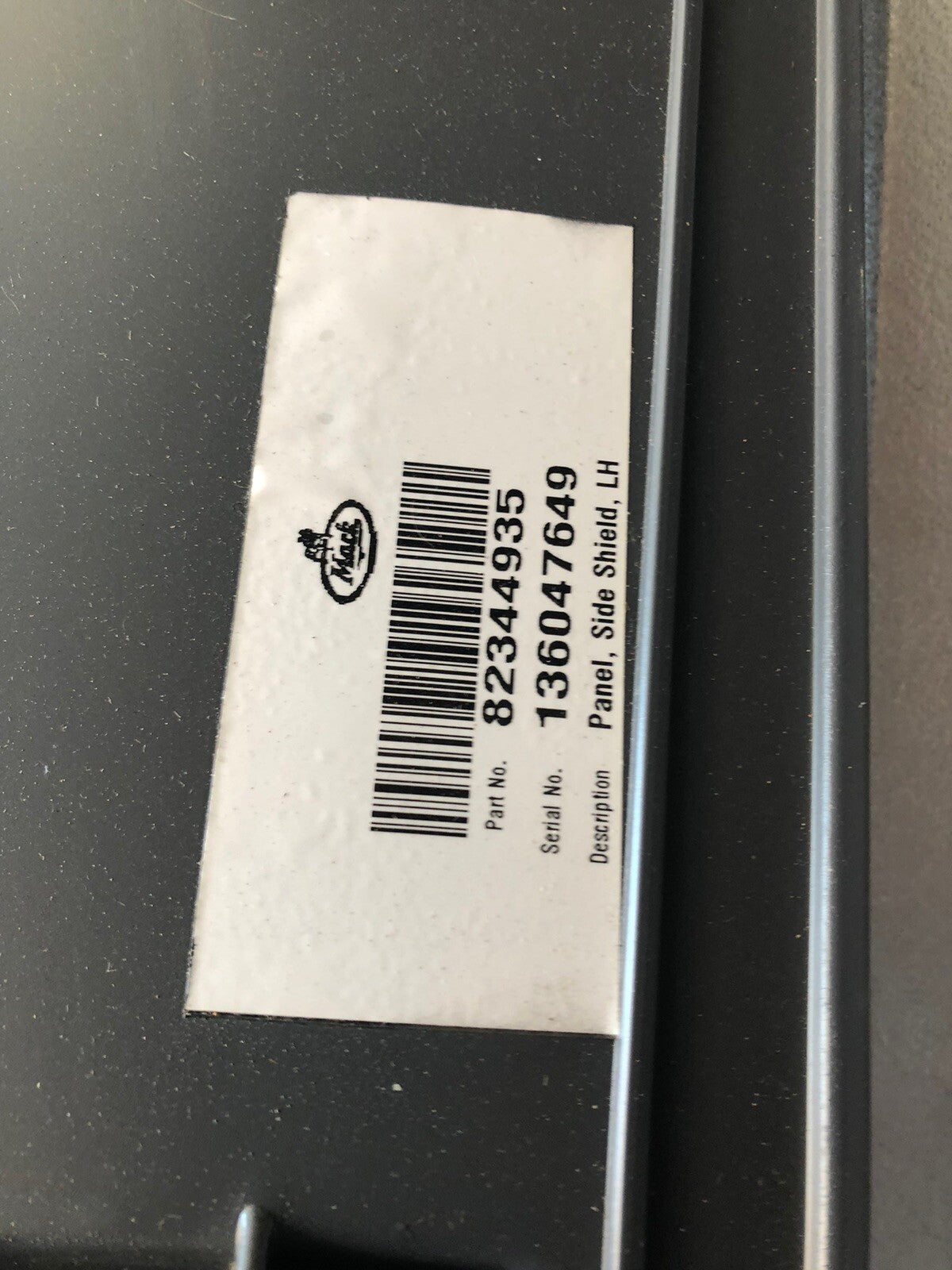 MACK 82344935 Genuine Panel Original Mack Parts NEW