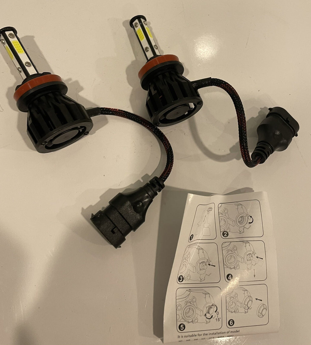 Autofather Super Mini 4 Side LED Headlight Kit NEW! FREE SHIPPING!