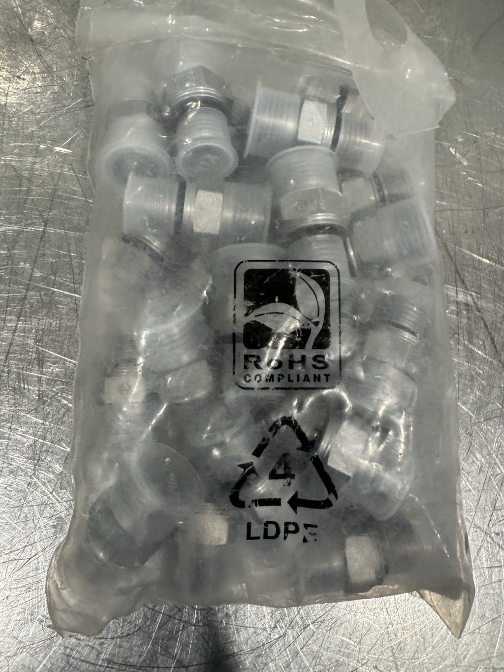 Parker 6M14F87OMLOS Hydraulic O-Ring Face Tube Adaptor Fitting 25 Pack NEW!