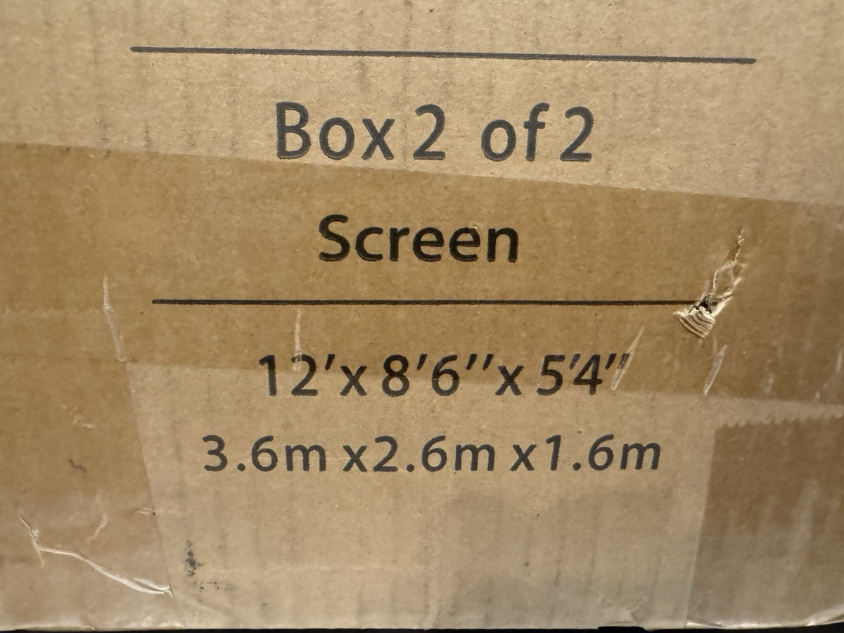 Play Now Golf Sim Studio 12 Screen 12’ x 8’6” x 5’4” NEW! BOX 2 ONLY! SHIPS FREE