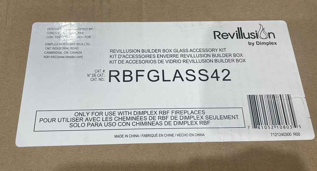 Dimplex Revillusion RBFGLASS42 Front Glass Panel NEW! FREE SHIPPING!