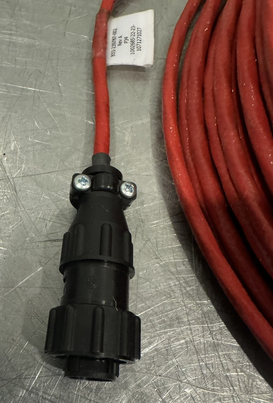 LAM Research 833-239787-002 Cable ASSY 4 Pin Red NEW! FREE SHIPPING!