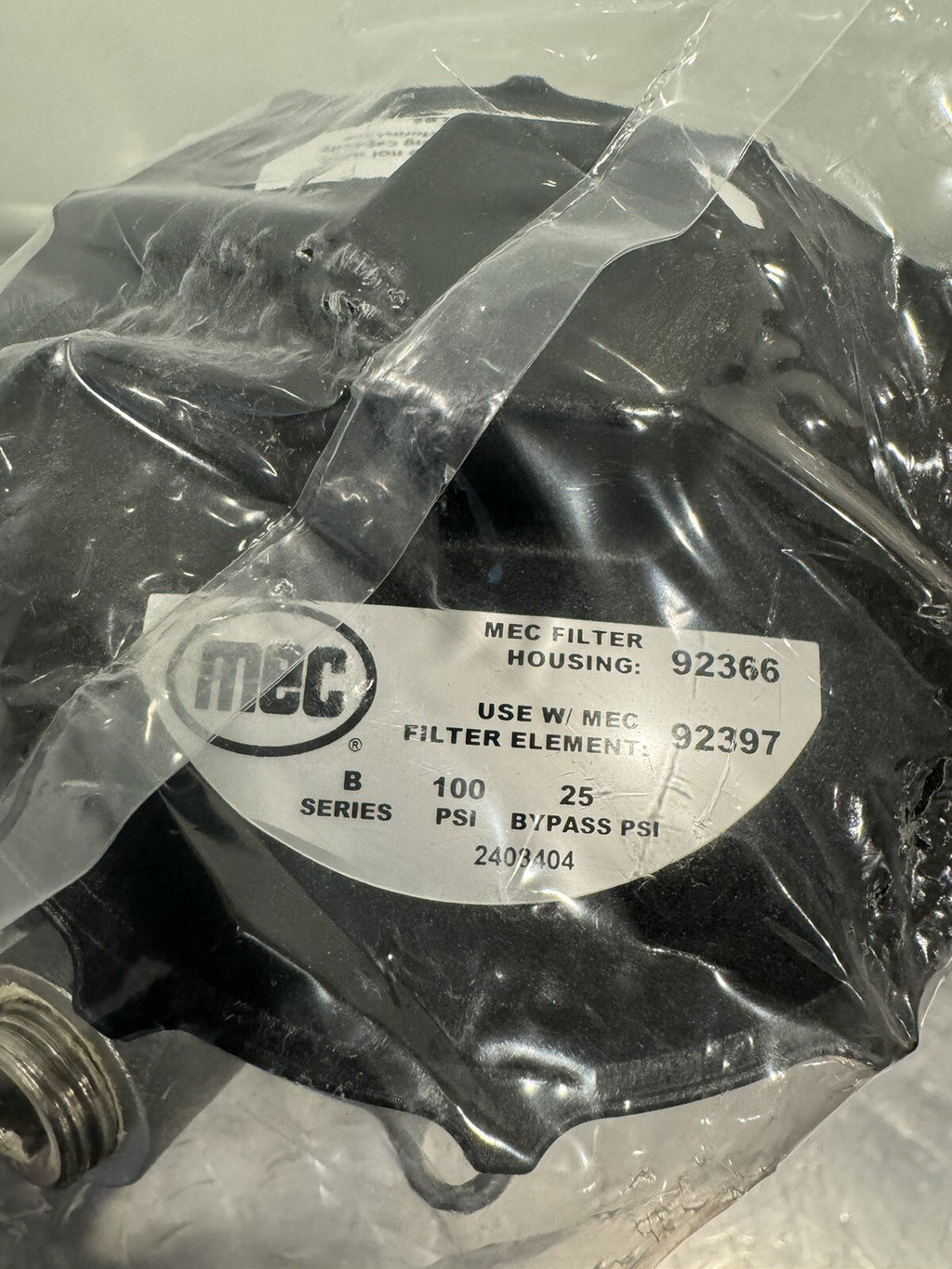 MEC 92366 Hydraulic Filter Housing NEW! FREE SHIPPING!