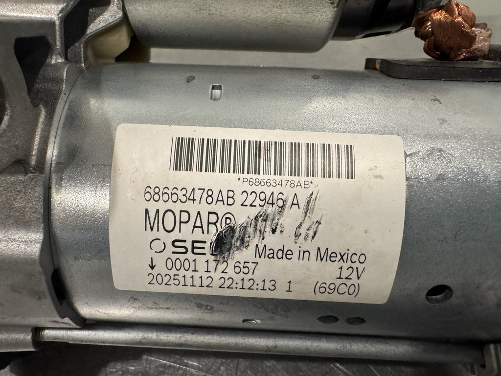 Mopar 68663478AB Starter Genuine DAMAGED SOLENOID! NEW! FREE SHIPPING!