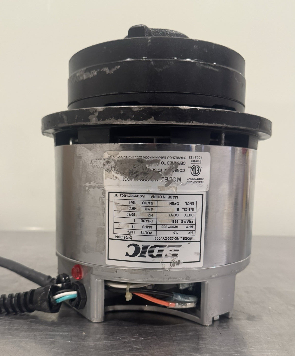 EDIC 200ZYJ002 Floor Machine Buffer Motor NEW! FREE SHIPPING!