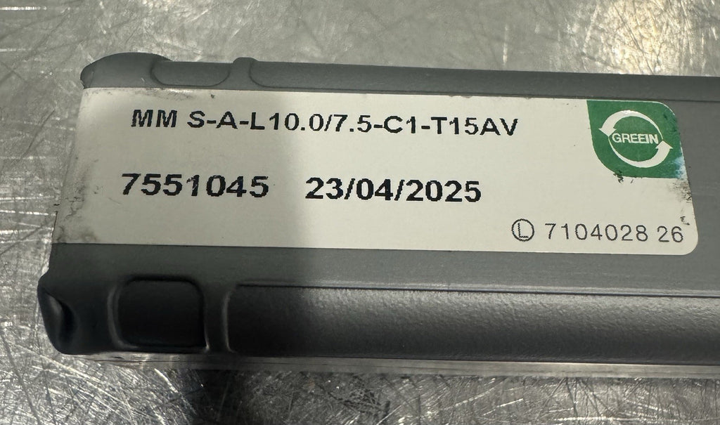 Iscar 3467305 Solid End Mill Shank MM S-A-L10.0/7.5-C1-T15AV NEW! FREE SHIPPING!