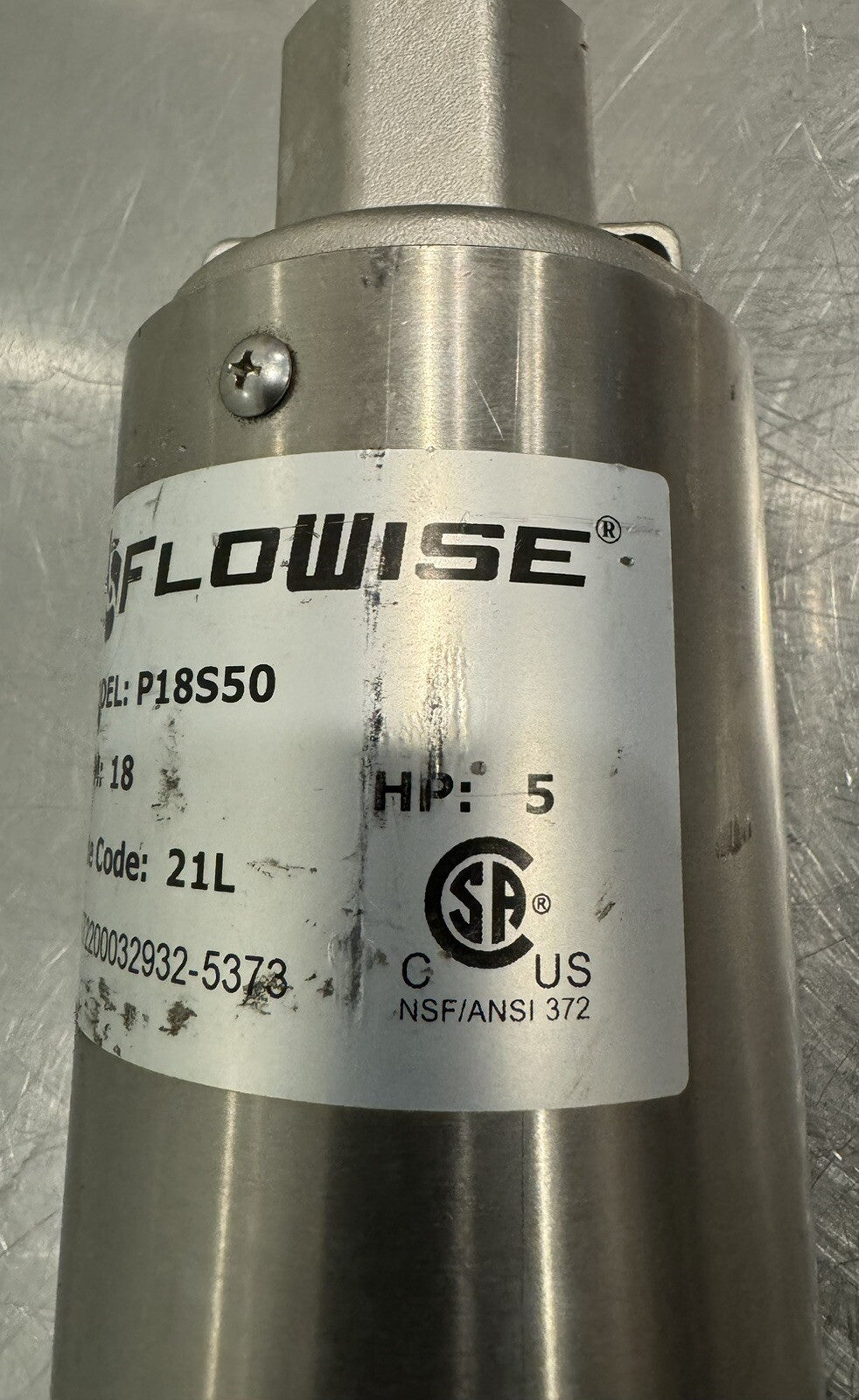 Flowise P18S50 Submersible Well Pump 18GPM 5HP NEW! FREE SHIPPING!